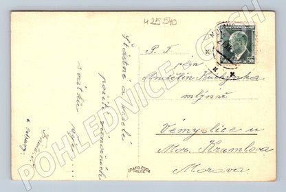 Pohlednice Zimní krajina Veselé vánoce 1947 (M25540)