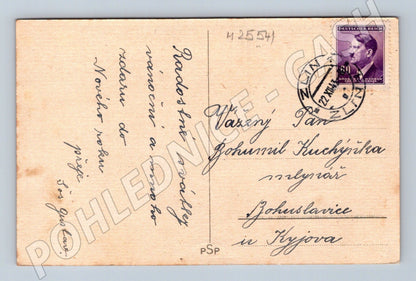 Pohlednice Německo lyžaři v horách 1944 (M25541)