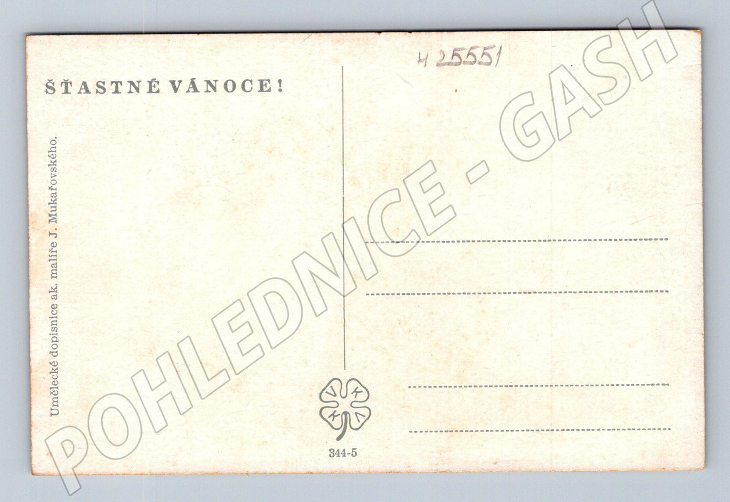 Pohlednice Vánoční zimní scéna s kostelem 1905 (M25551)