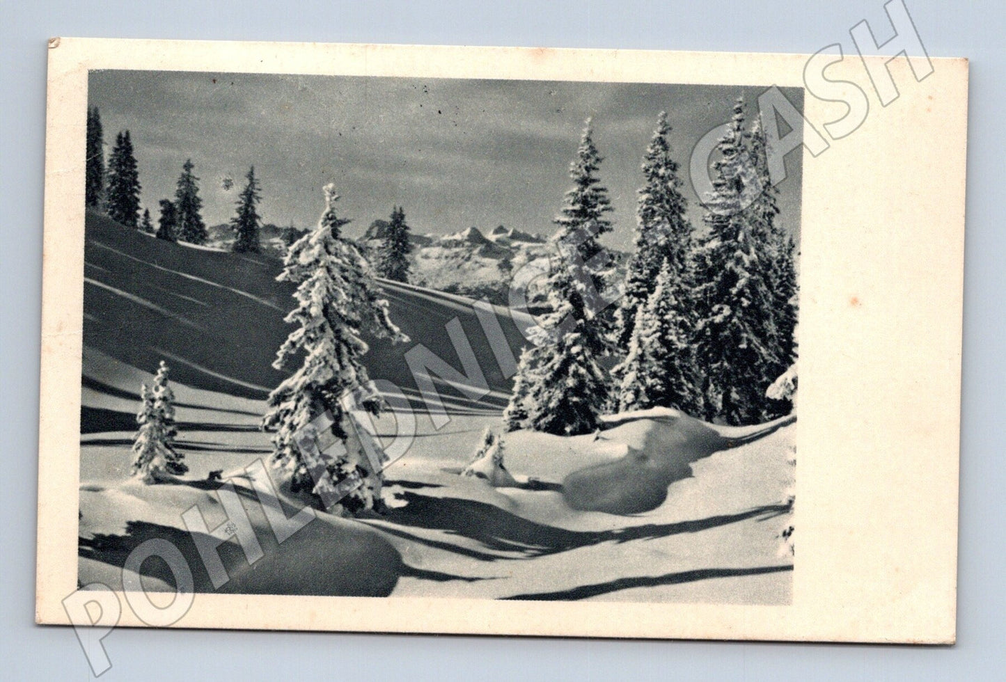 Pohlednice zimní krajina hory 1923 (M25560)