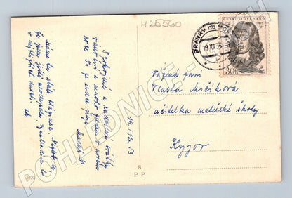 Pohlednice zimní krajina hory 1923 (M25560)