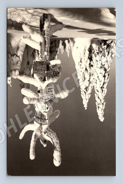 Pohlednice zimní krajina sníh 1976 (M25582)