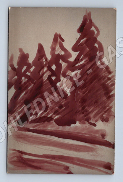 Pohlednice Karlovy Vary abstraktní motiv 1920s (M25583)