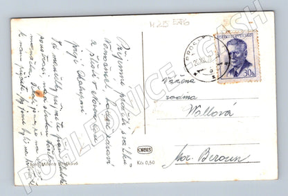 Pohlednice Vánoce zimní krajina 1933 (M25586)