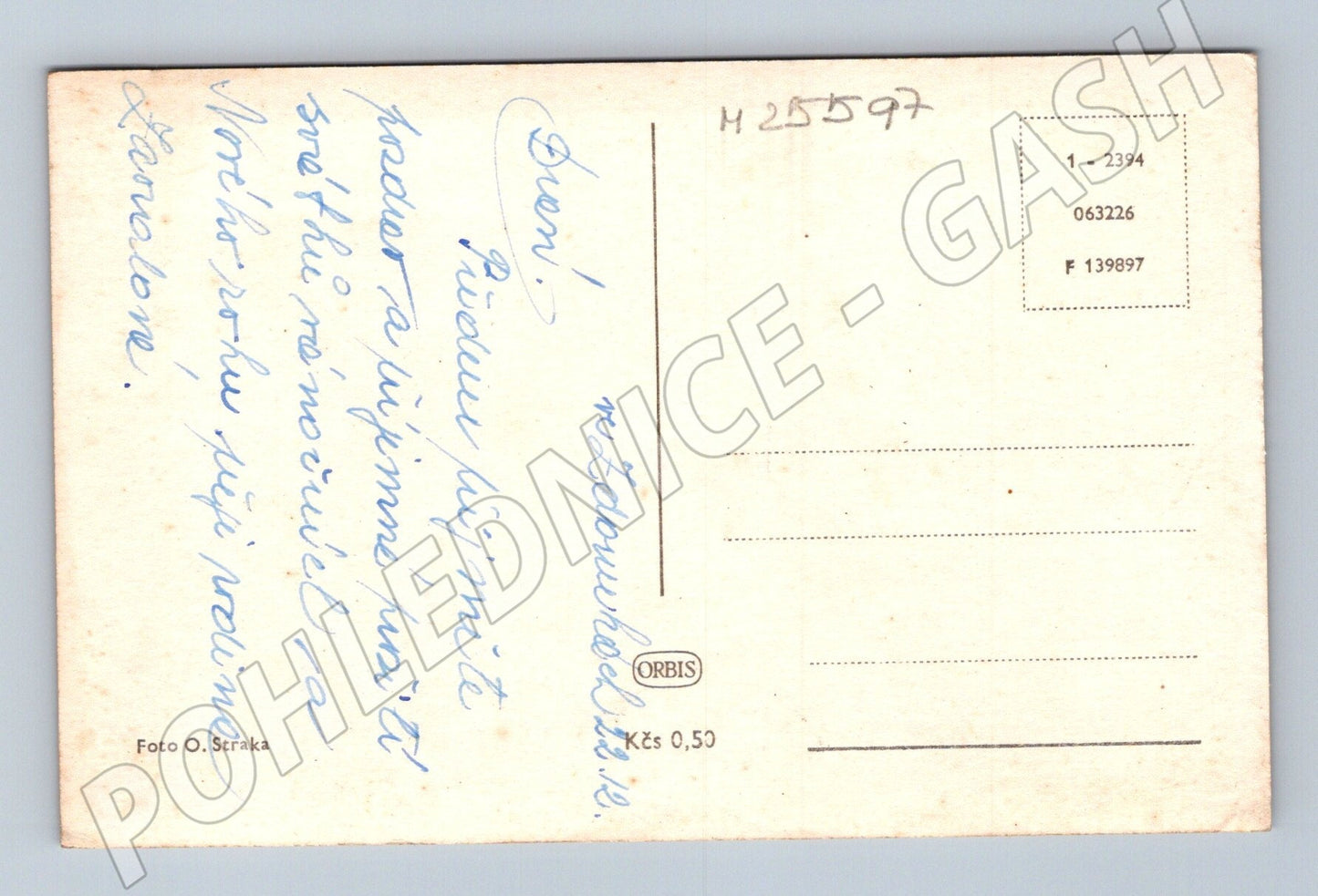 Pohlednice Vánoční motiv stromeček dárky (M25597)