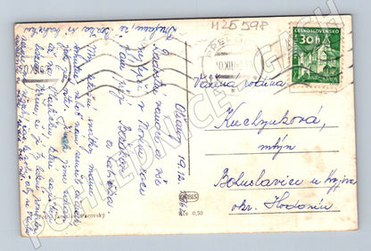 Pohlednice Vánoční Novoroční lyžaři 1920 (M25598)