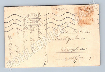 Pohlednice Novoroční motiv zima 1949 (M25606)