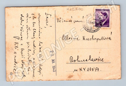 Pohlednice Vánoce zimní motiv 1943 (M25640)