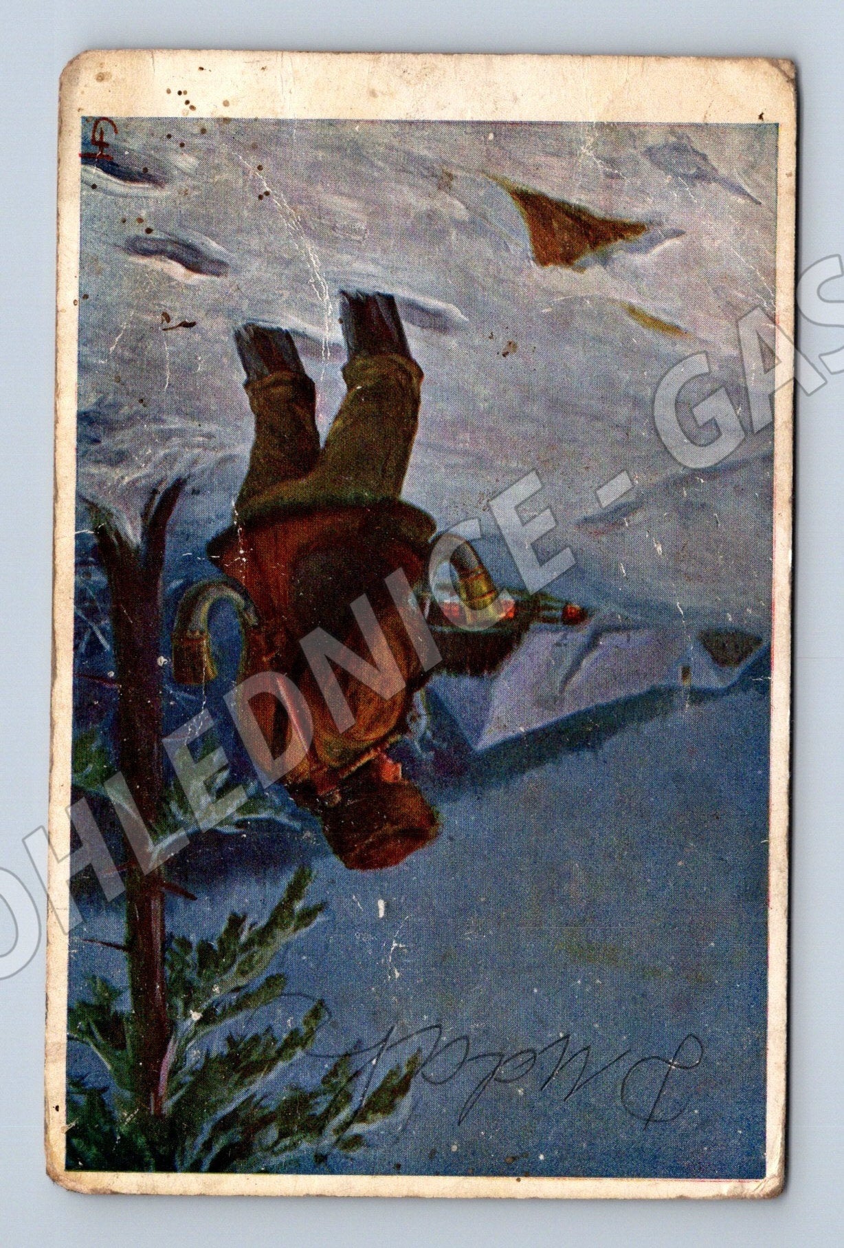 Pohlednice Olomouc zimní krajina D.Mold 1914 (M25644)