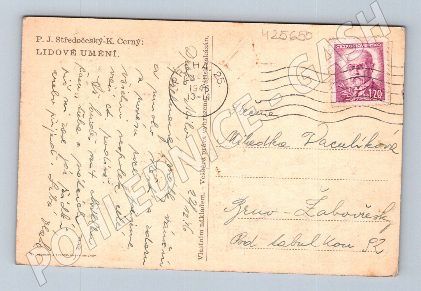 Pohlednice Československo Novoroční motiv 1940 (M25650)