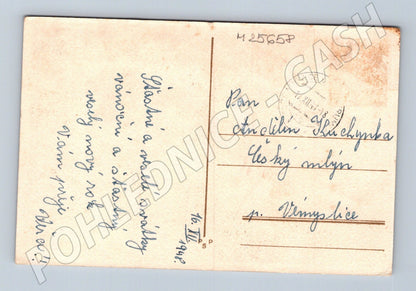Pohlednice Vánoční s hýly 1948 (M25658)