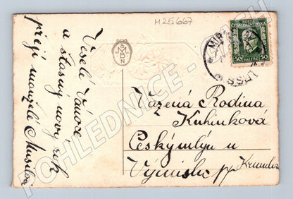 Pohlednice Vánoční motiv Veselé vánoce! (M25667)