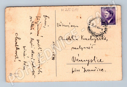 Pohlednice Německo Vánoční motiv dům 1944 (M25681)