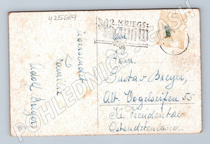 Pohlednice Německo vánoční zimní mlýn 194X (M25689)