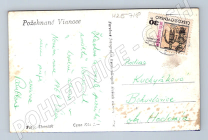 Pohlednice Československo Vánoční Betlém 1938 (M25718)