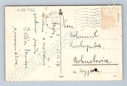 Pohlednice náboženský motiv Ježíš a děti 1957 (M25722)
