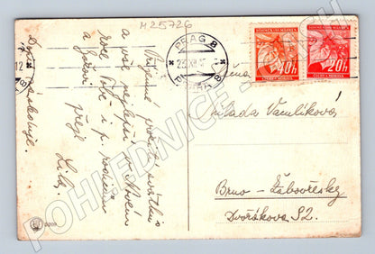 Pohlednice dívka s panenkou Vánoční pozdrav 1943 (M25726)