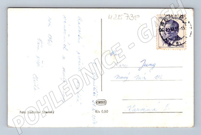 Pohlednice Československo Vánoce děti u stromečku 1960 (M25738)