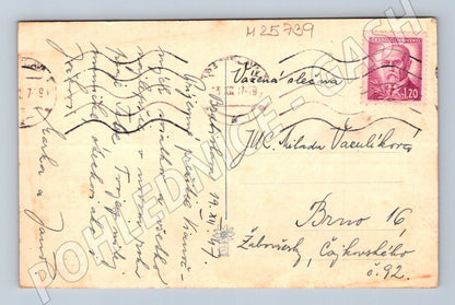Pohlednice Vánoční děti u stromečku 1949 (M25739)