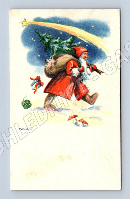 Pohlednice Vánoční motiv Santa Claus (M25744)