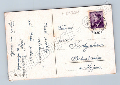 Pohlednice Velikonoce český kroj vejce 1940 (M25759)