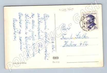 Pohlednice Velikonoční vajíčka v košíku 1960 (M25768)