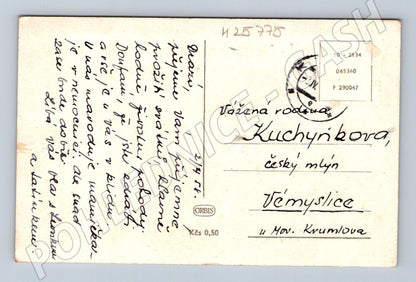 Pohlednice Veselé velikonoce skok do vody 1934 (M25775)