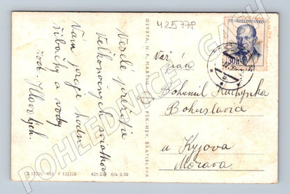 Pohlednice Velikonoční motiv loutky 1947 (M25778)