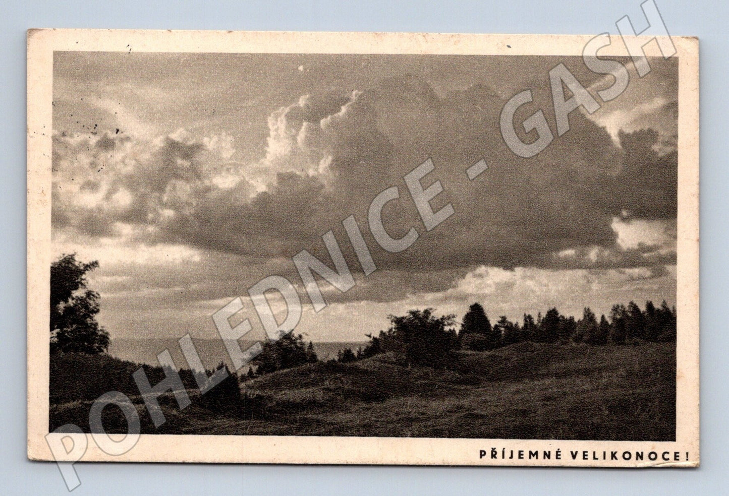 Pohlednice krajina Velikonoce Vsetín  1941 (M25785)