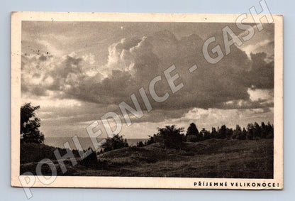 Pohlednice krajina Velikonoce Vsetín  1941 (M25785)