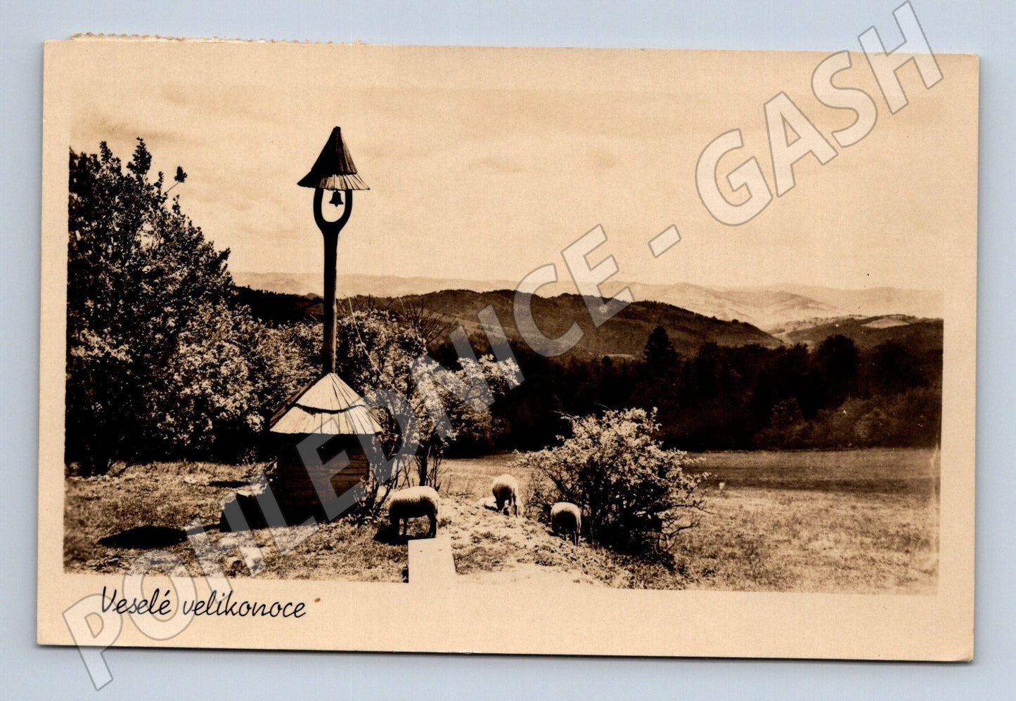 Pohlednice Suchdol nad Odrou zvonička Velikonoce (M25787)