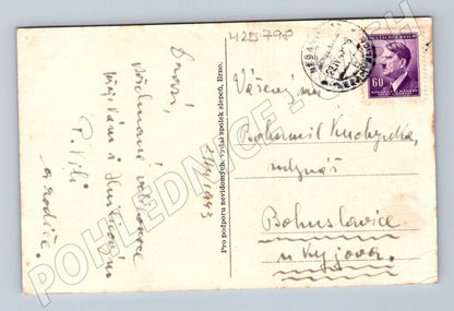 Pohlednice jarní krajina s kvetoucími stromy 1943 (M25798)