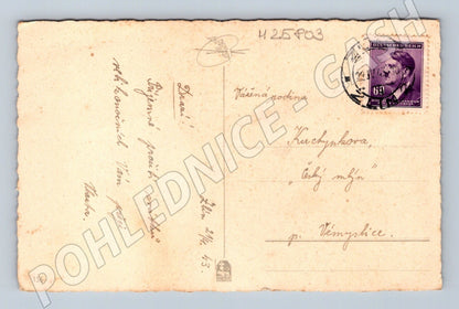 Pohlednice Německo Velikonoce Kristus kříž 1943 (M25803)