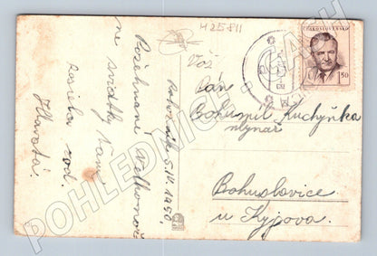 Pohlednice Velikonoční kříž ovce 1950 (M25811)