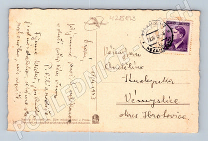 Pohlednice Německo Velikonoční motiv ovce kříž 1938 (M25813)