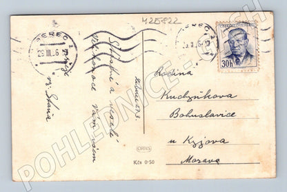 Pohlednice chlapec s kachňaty Velikonoce 1946 (M25822)