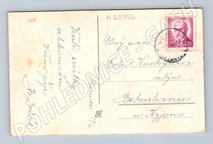 Pohlednice velikonoční dítě s vejci 1938 (M25824)