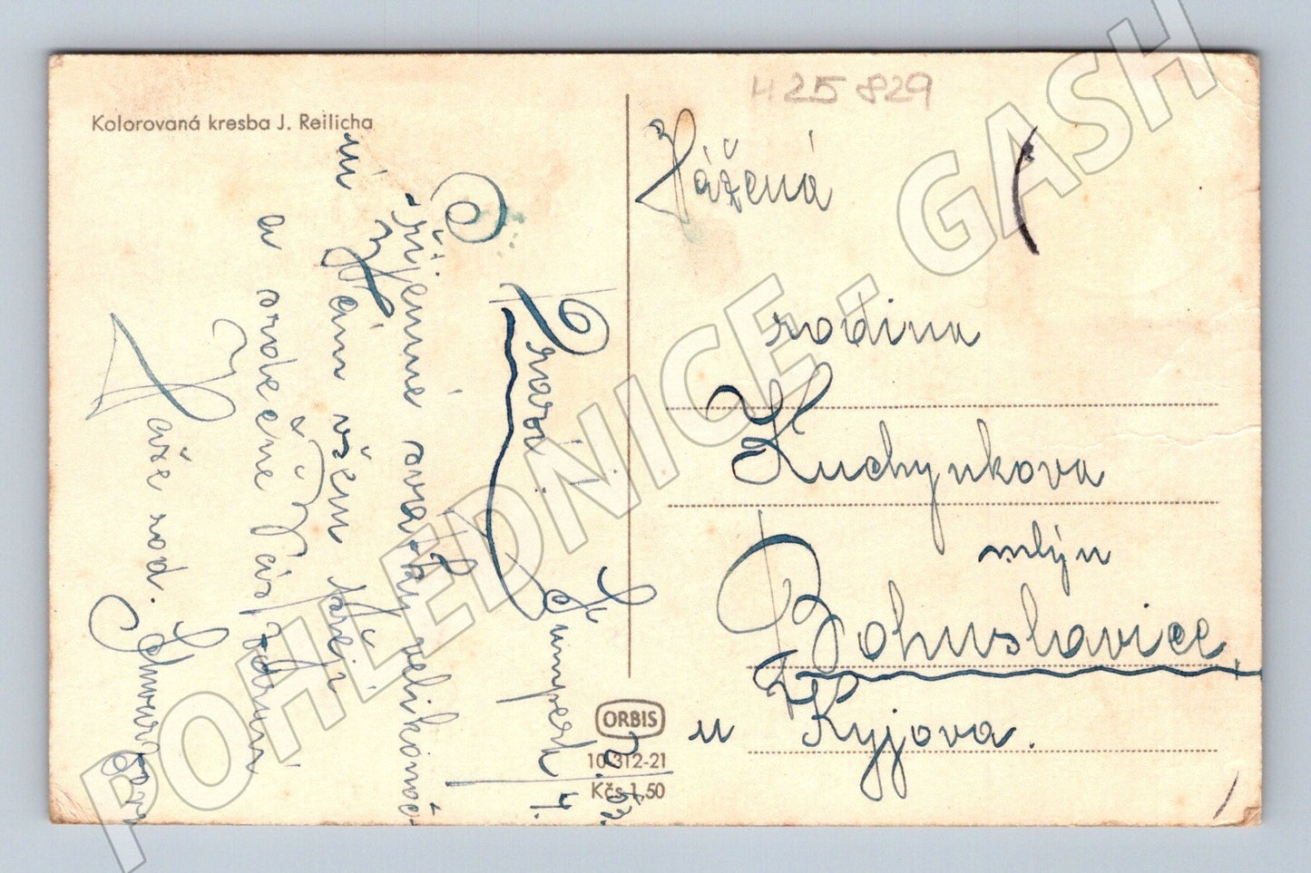 Pohlednice Velikonoční chlapci v koruně stromu (M25829)