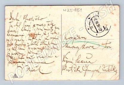 Pohlednice Velikonoce kuřátka kočičky 1936 (M25851)
