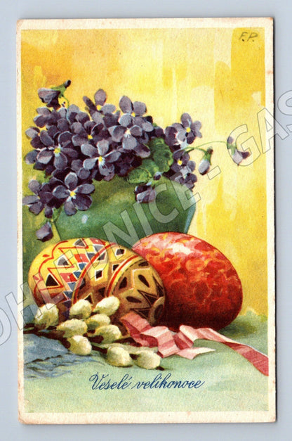 Pohlednice Velikonoční motiv 1957 (M25854)