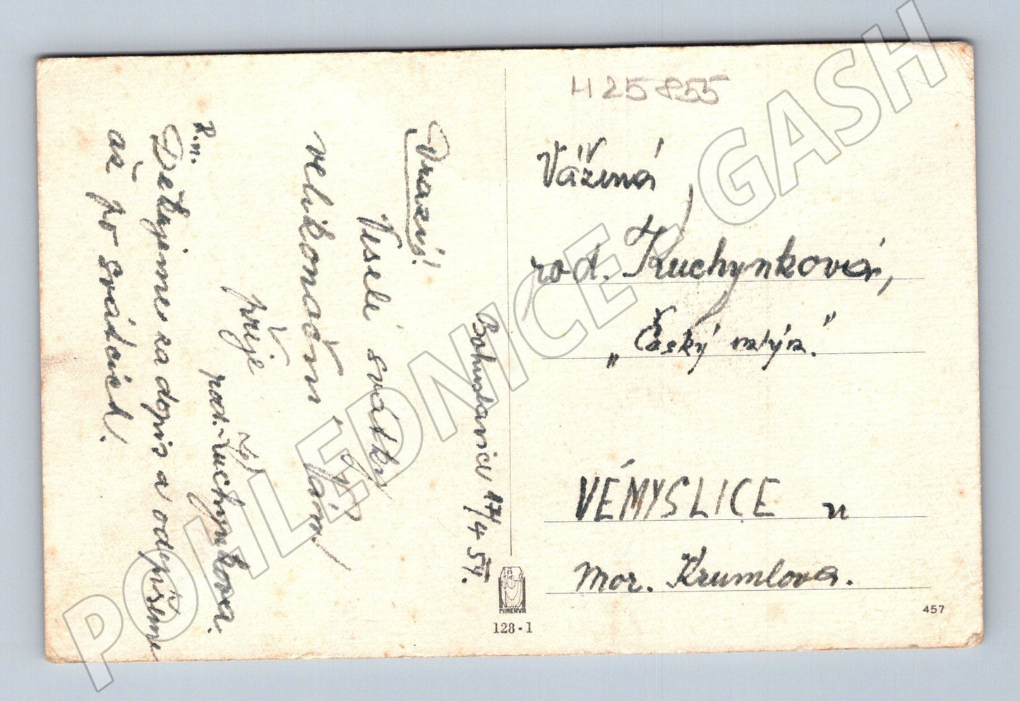 Pohlednice velikonoční vejce květy Radostné velikonoce (M25855)