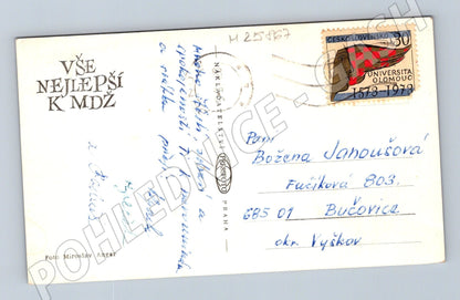 Pohlednice k MDŽ kytice květin 1973 (M25867)