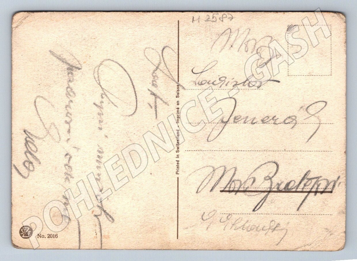 Postcard A. Gastroger Bouquet of roses (M2587)