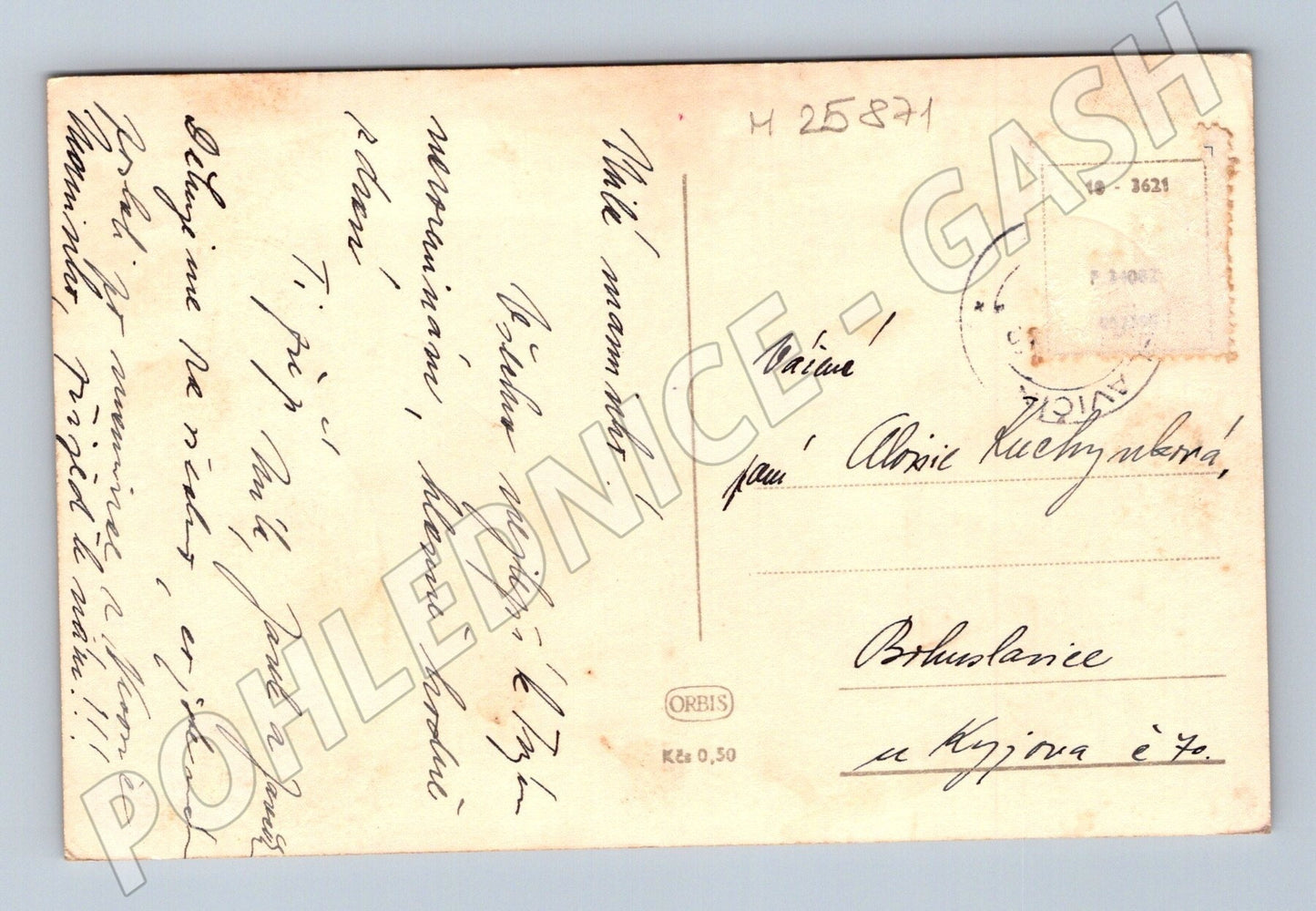 Pohlednice Srdečné přání, květiny 1939 (M25871)