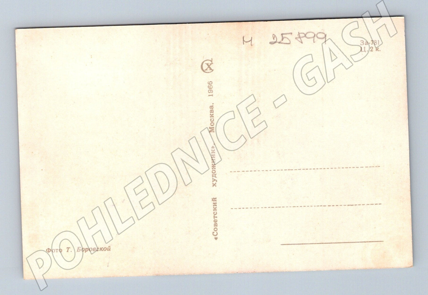 Pohlednice Rusko Květiny Růže 1966 (M25899)