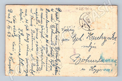 Pohlednice květiny, věnování 1953 (M25904)