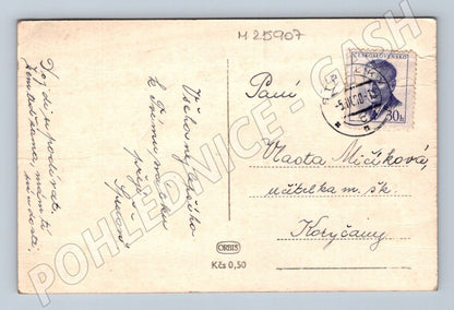 Pohlednice květiny Srdečné přání 1930 (M25907)