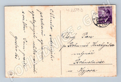 Pohlednice luční květy sedmikrásky 1945 (M25913)