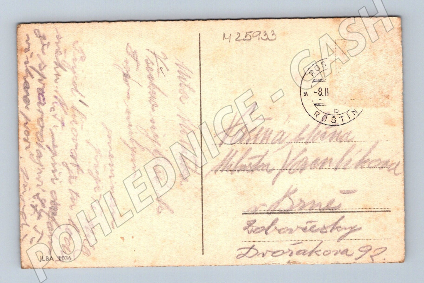 Pohlednice květiny sněženky Srdečné přání k jmeninám (M25933)