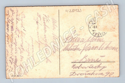 Pohlednice květiny sněženky Srdečné přání k jmeninám (M25933)